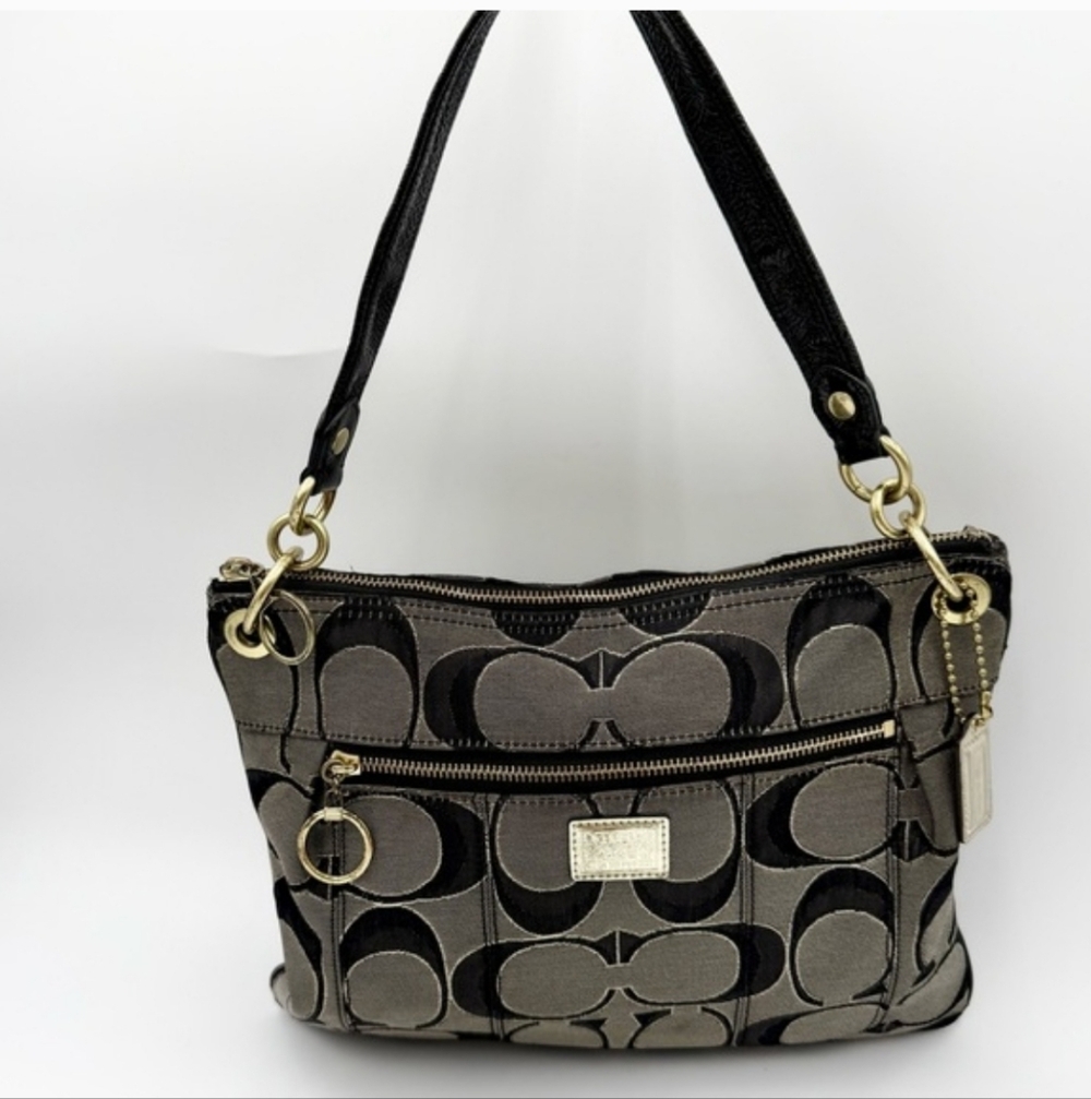 Coach Poppy Lurex Shoulder Bag Vintage w/ Dust Bag